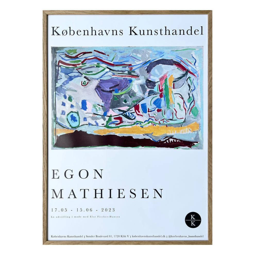 Egon Mathiesen. Exhibition poster, 2023 – Københavns Kunsthandel
