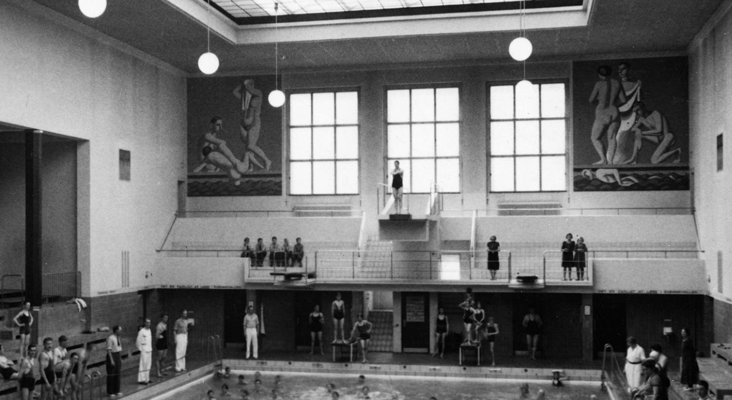 Vilhelm Lundstrom. Sketch for Mosaics in Frederiksberg Swimming Pool, approx. 1935.