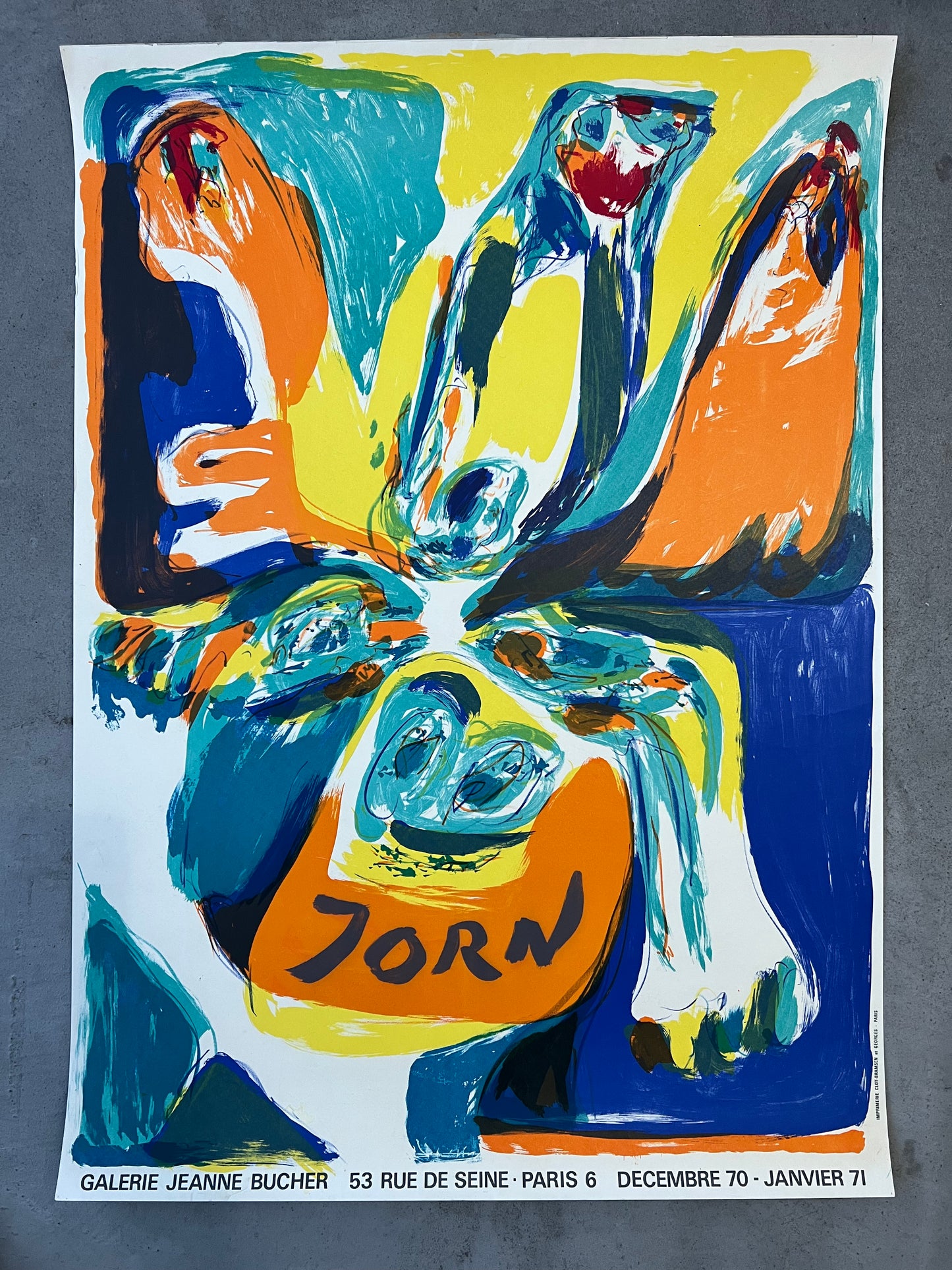 Asger Jorn. Exhibition poster, 1970