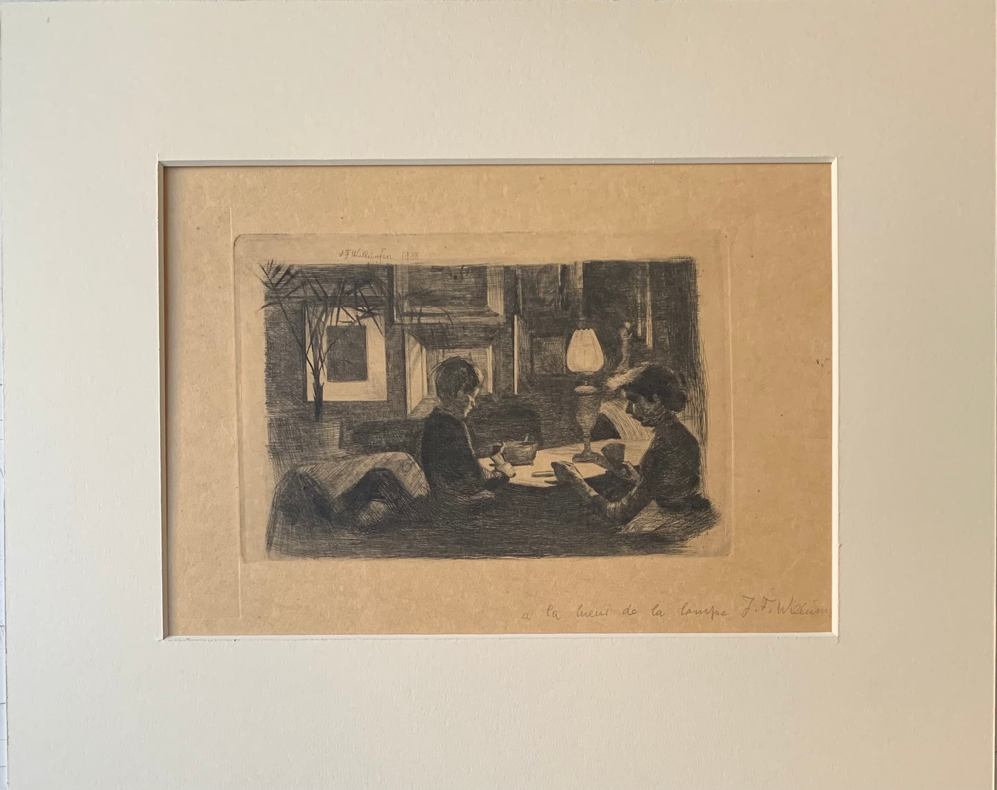 JF Willumsen. "Th. Niss' living room", 1888