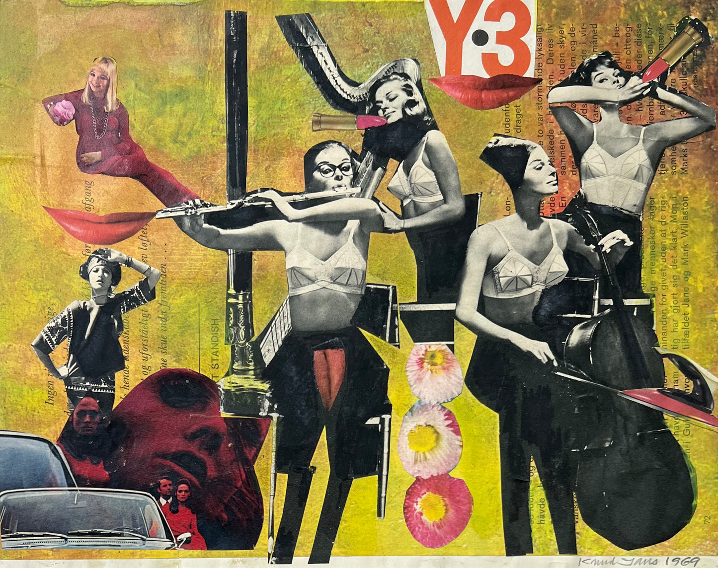 Knud Jans. Collage, 1969