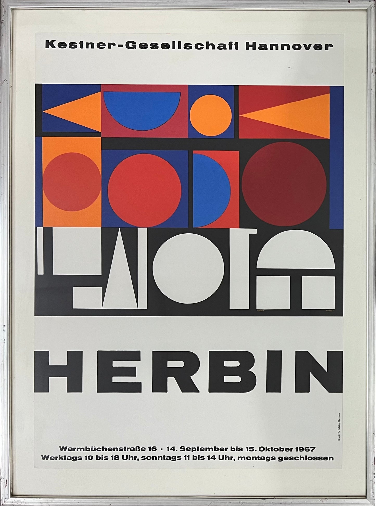 Auguste Herbin. Exhibition poster, 1967