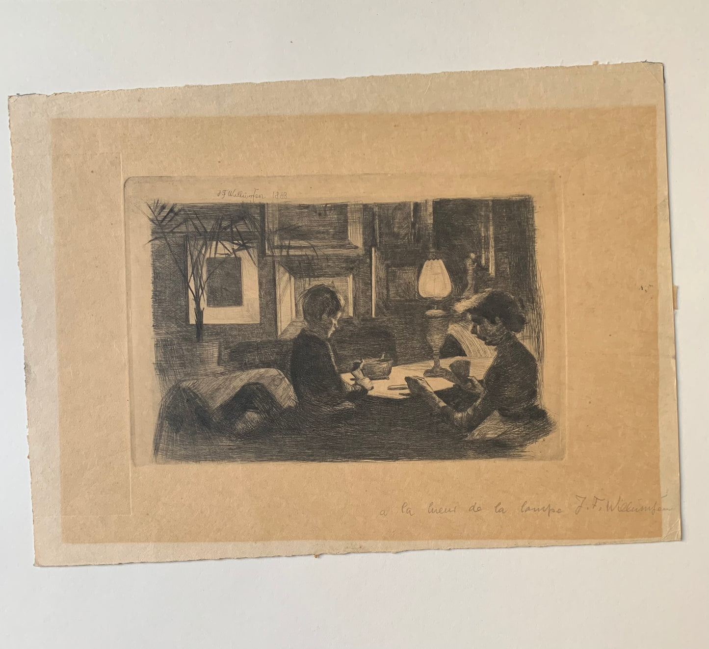 JF Willumsen. "Th. Niss' living room", 1888
